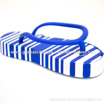 Slipper USB Flash Drive with Customized Shapes/Designs/Logos/Colors/Packaging Ways